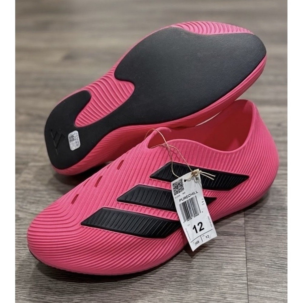 Adidas PureChill Runner Shoes Lucid Pink Black Beach Casual KI0065